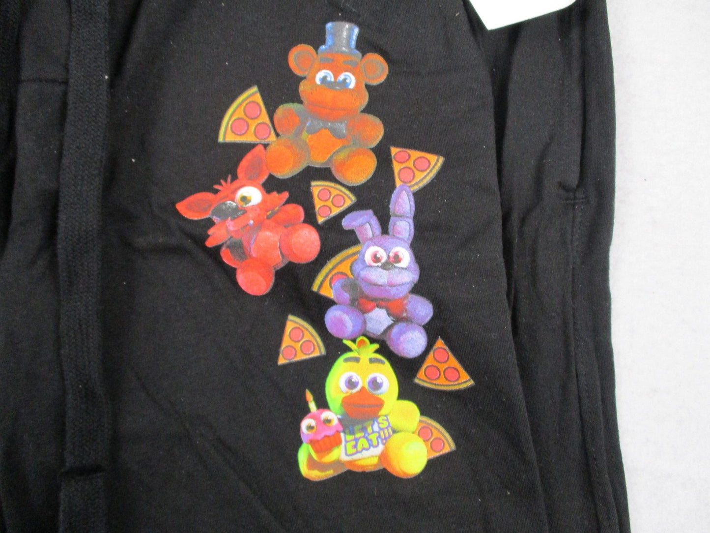 Five Nights At Freddy's Pajama Pants Mens Medium Black Graphic Lounge 125712603