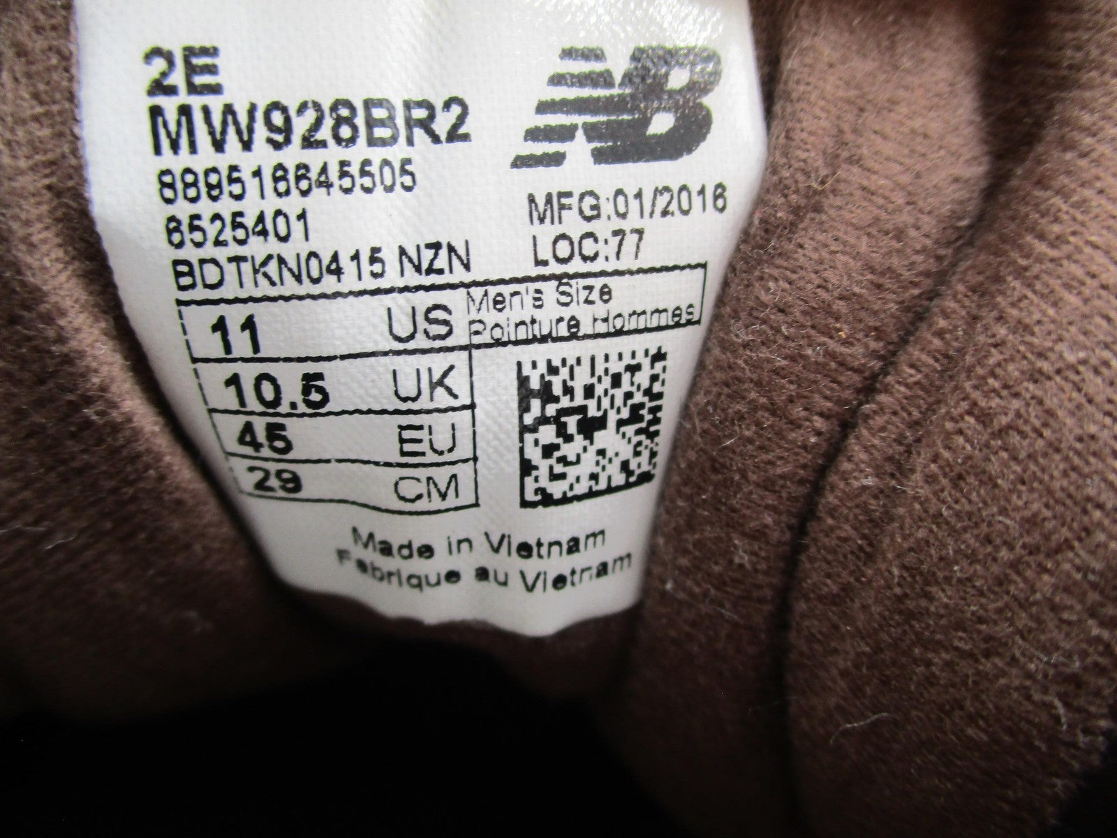 New Balance 928v2 Shoes Mens Size 11 Brown Leather Walking Sneakers MW928BR2 1R38