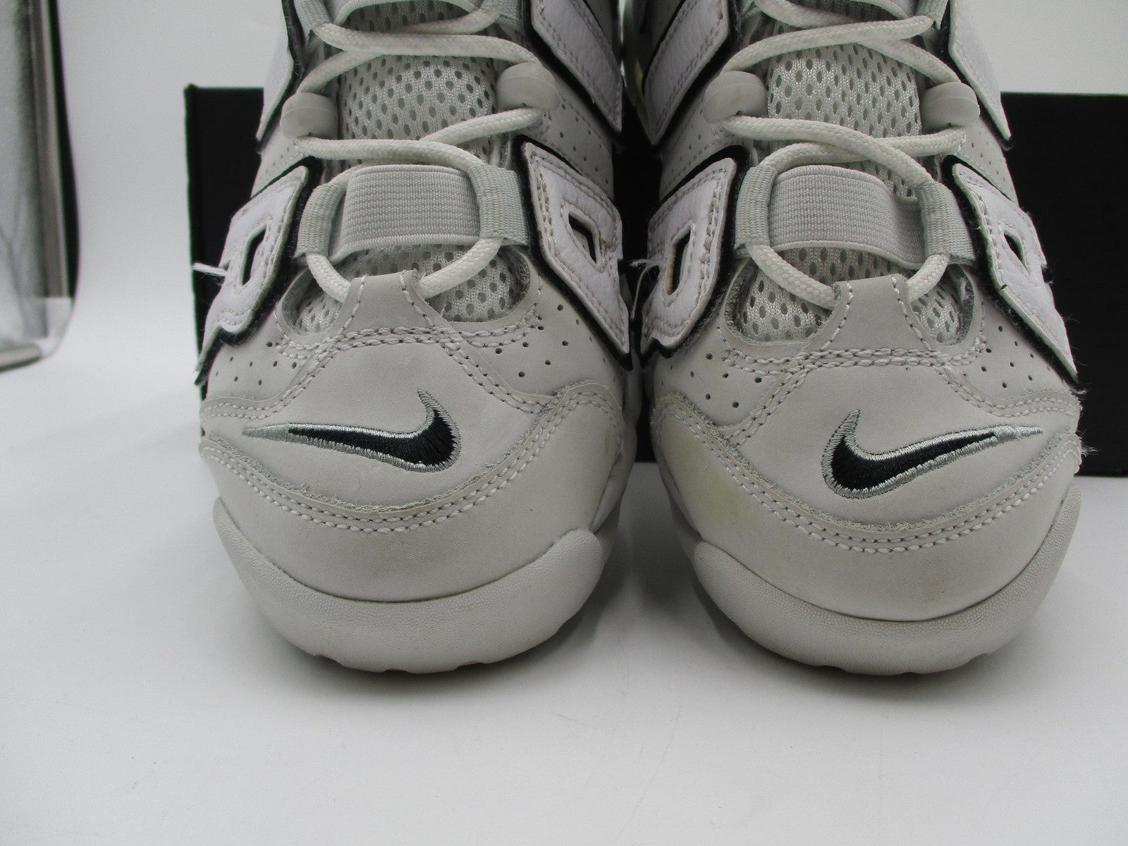 Nike Air More Uptempo Shoes Youth Size 4Y GS Photon Dust Black FD0022-001 (1E4)5