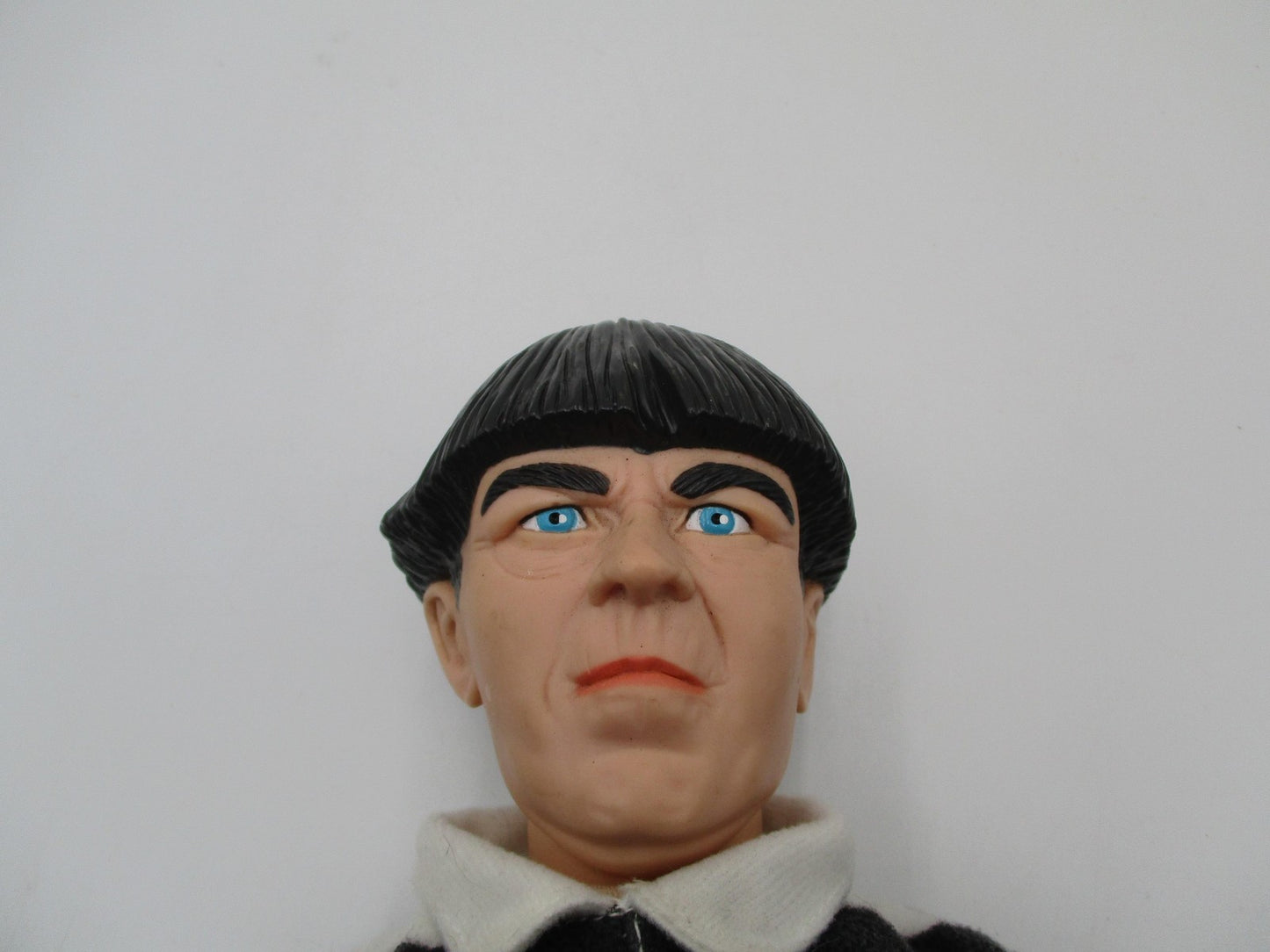 Vintage Play-By-Play Moe Three Stooges Prisoner Plush Doll Medium Black White1