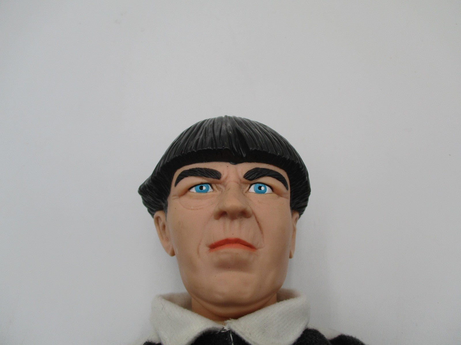 Vintage Play-By-Play Moe Three Stooges Prisoner Plush Doll Medium Black White1