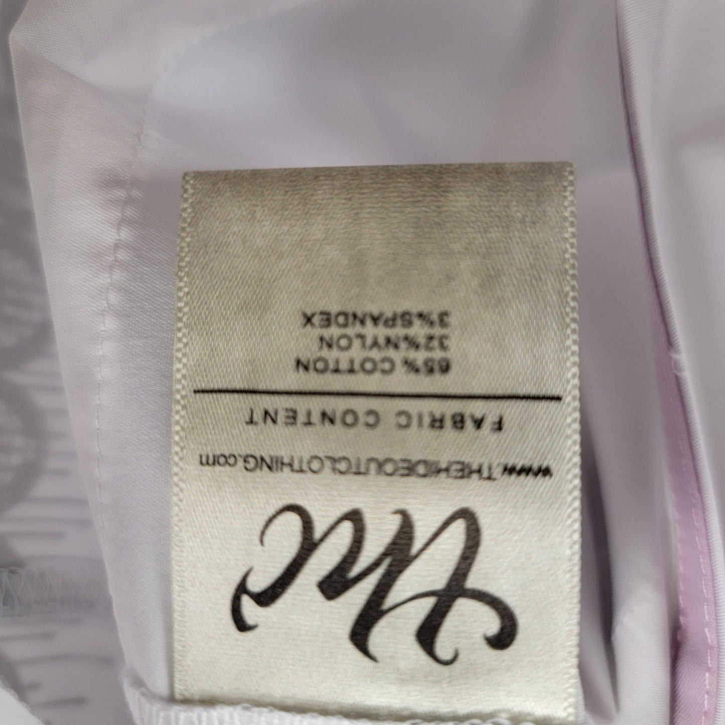The Hideout Clothing Valensole Lavender SS Button Down Shirt White XL NWT