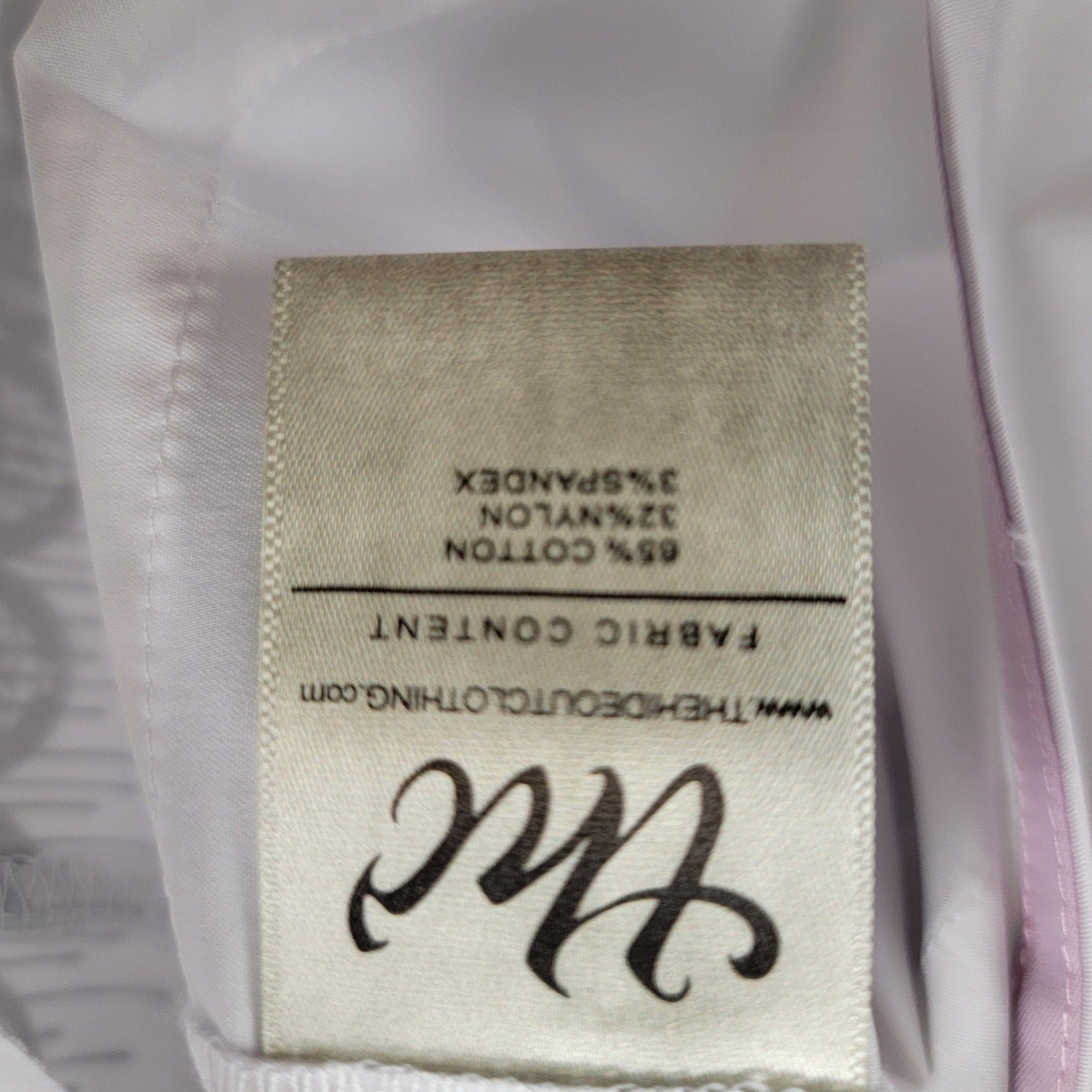 The Hideout Clothing Valensole Lavender SS Button Down Shirt White XL NWT