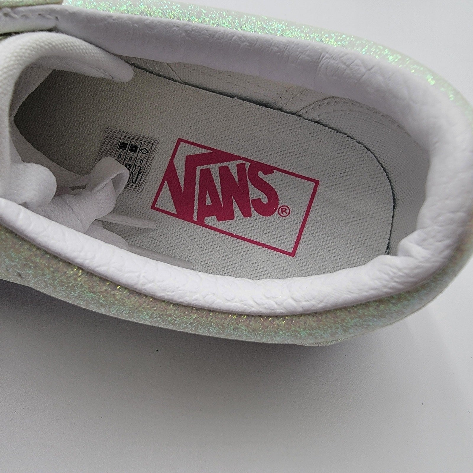 Vans Old Skool UV Glitter Sz 6M/7.5W Pink/Green VN0A3WKT3UA15