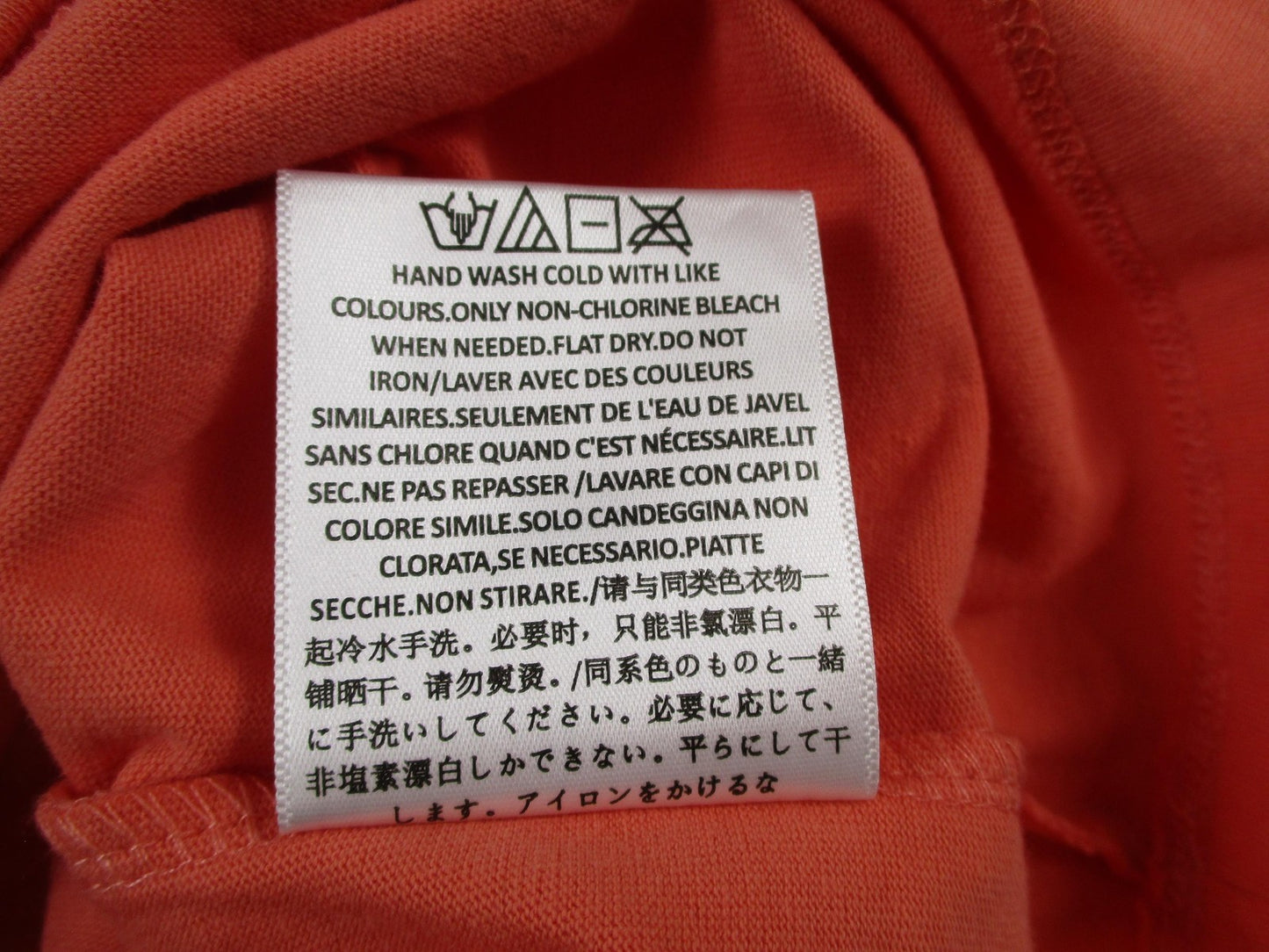 ESSENTIALS Fear Of God Shirt Mens Large Orange Logo Graphic Tee Streetwear 13427