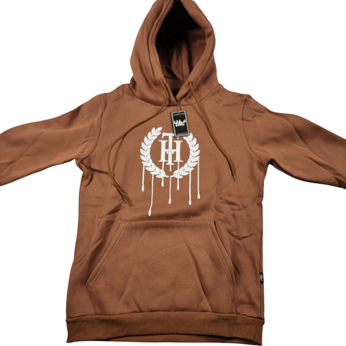 The Hideout Clothing THC Essentials Hoodie Size Medium Brown NWT0