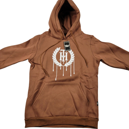 The Hideout Clothing THC Essentials Hoodie Size Medium Brown NWT0