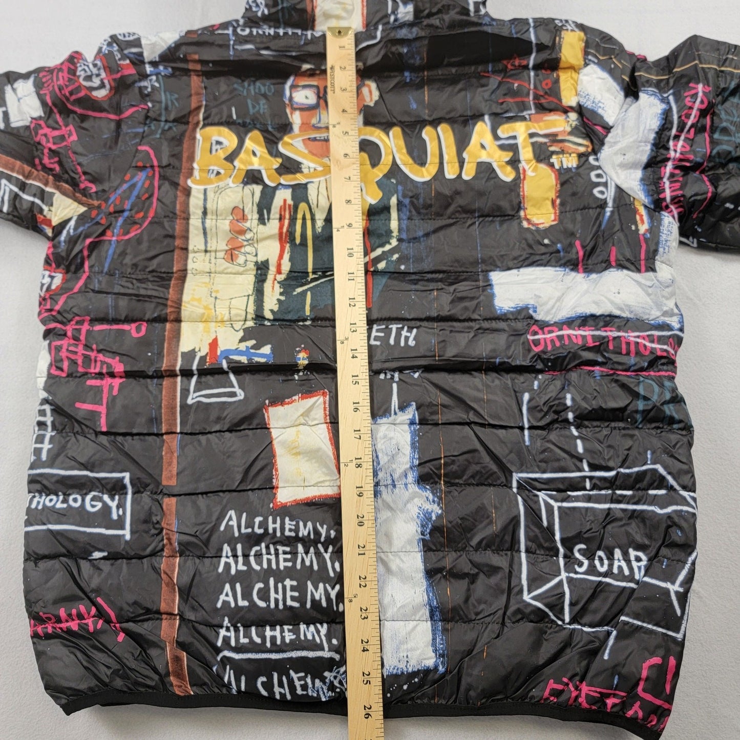JeanMichel Basquiat x Members Only 'Alchemy' Puffer Jacket Sz L