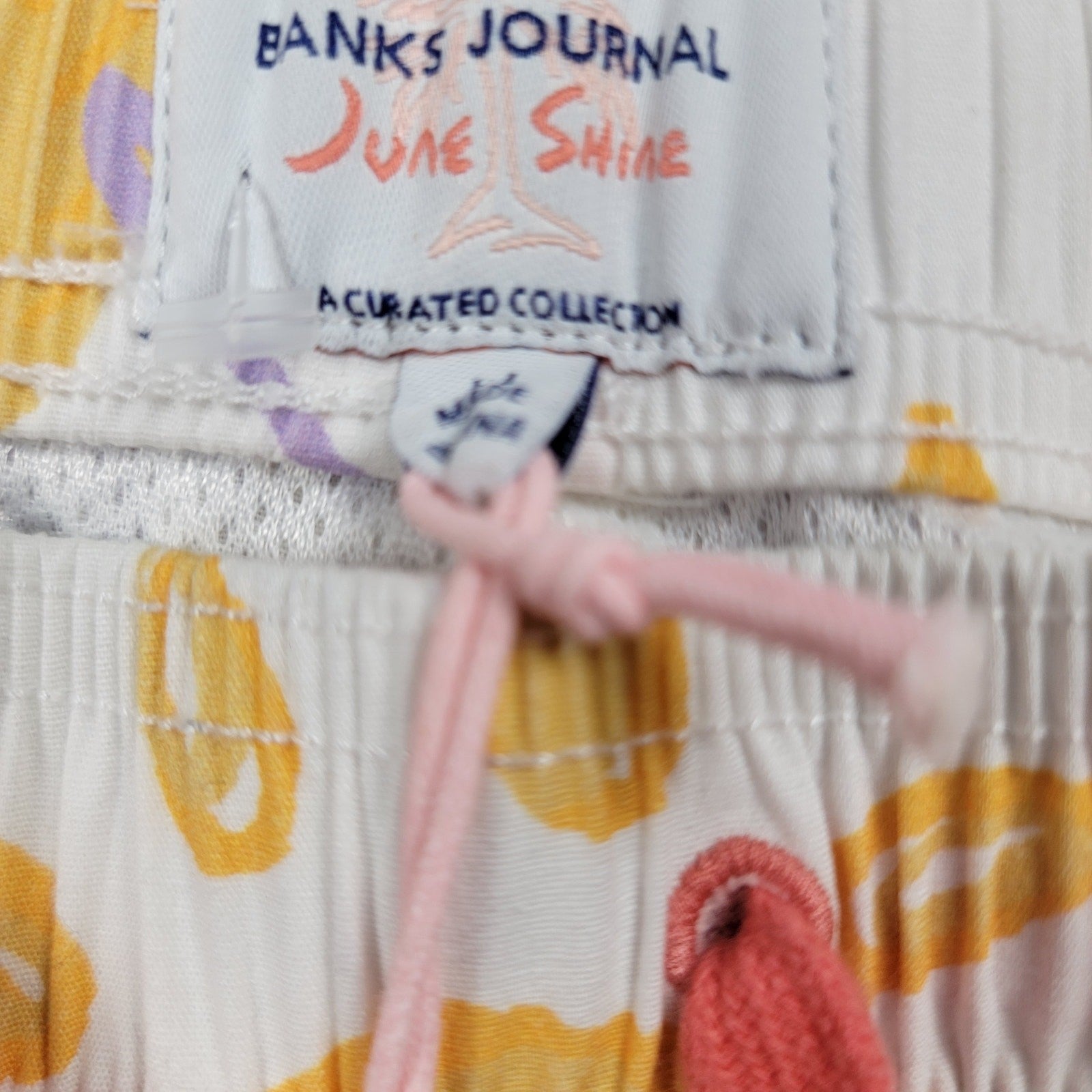 Banks Journal “June Shine” Tropical Flower Boardshorts Men’s M Elastic Waist4
