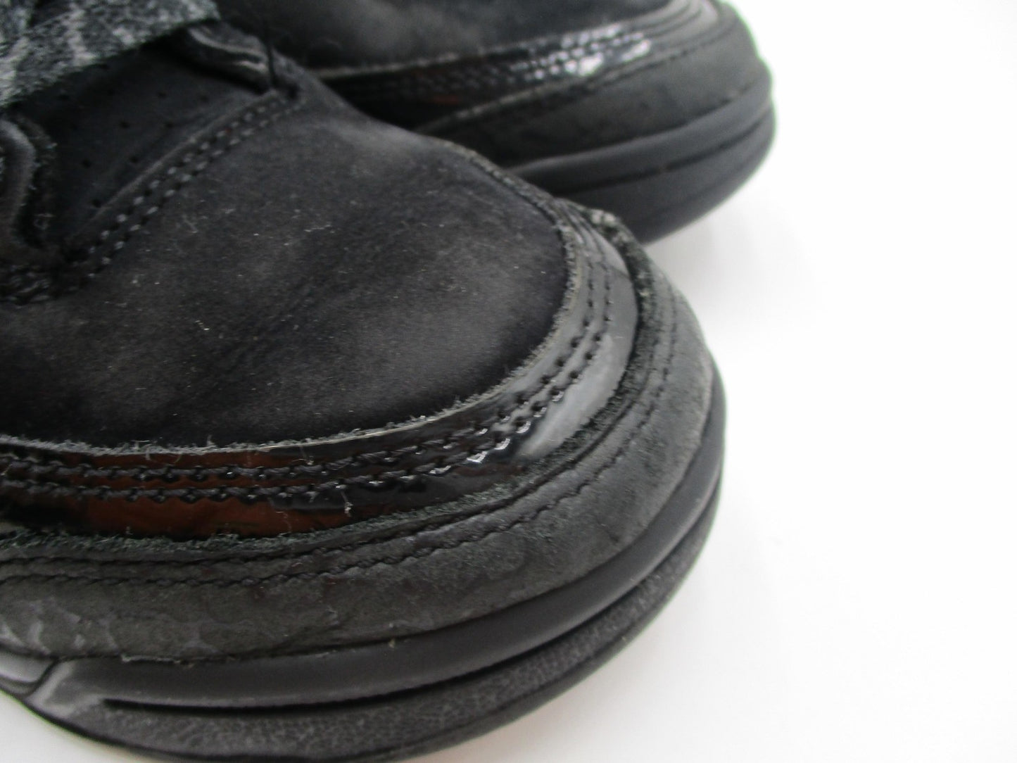 Jordan Kids Size 10C 'Black Cat' Suede Retro Basketball Sneakers DM0968001 1T96