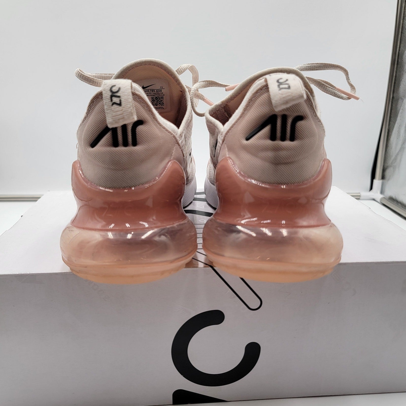 Nike Wmns Air Max 270 'Light Soft Pink' Sz 8W AH67896042