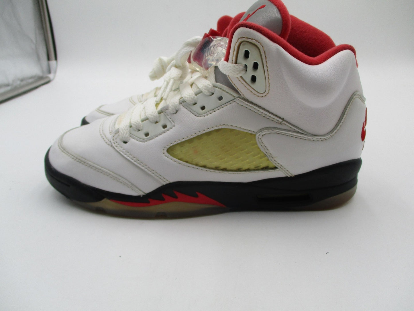 Nike Air Jordan 5 Retro Shoes Youth Size 5Y White Red Fire Red GS 440888-1015