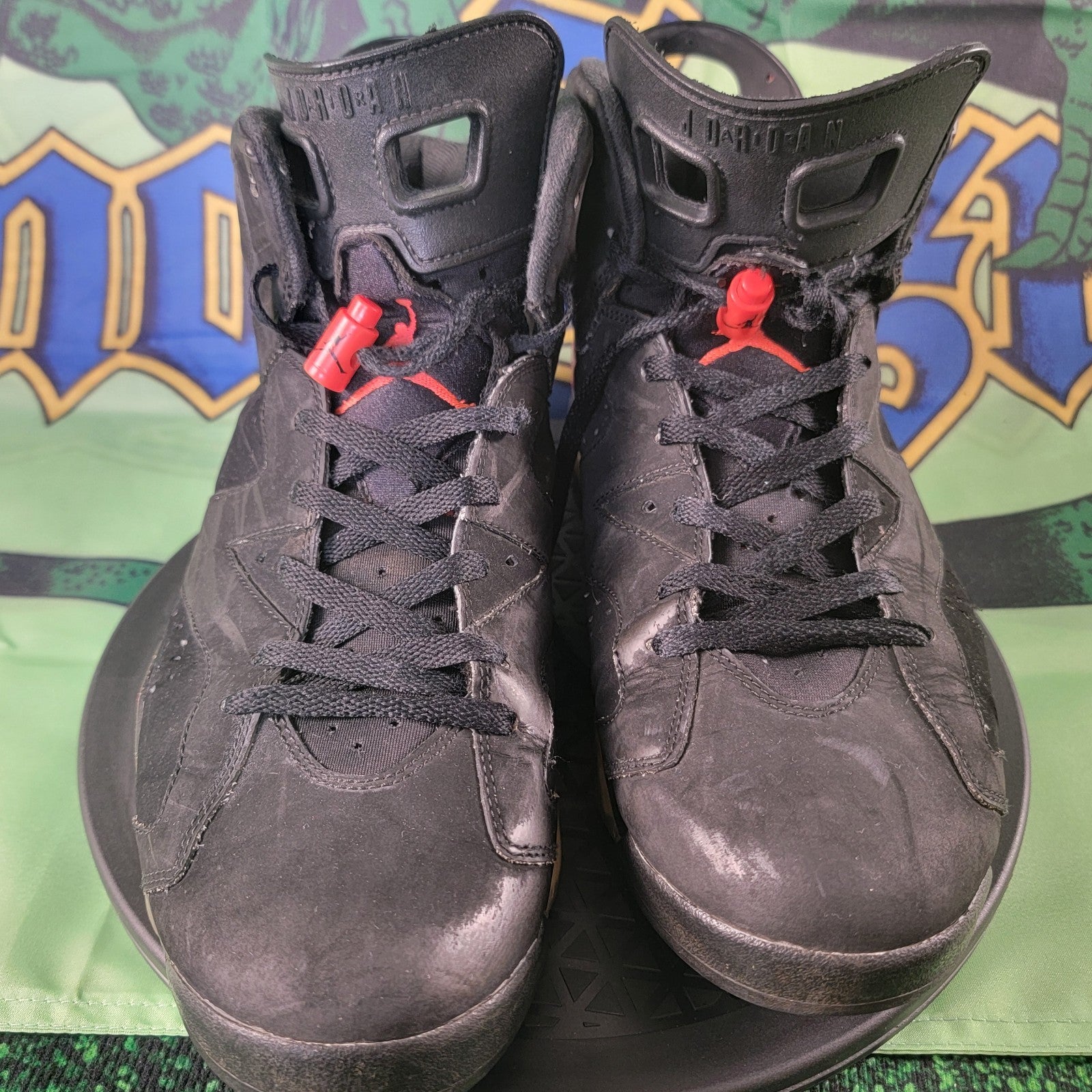 Air Jordan 6 Retro Black Infrared 2014 Men’s Size 13 Preowned 3846640235