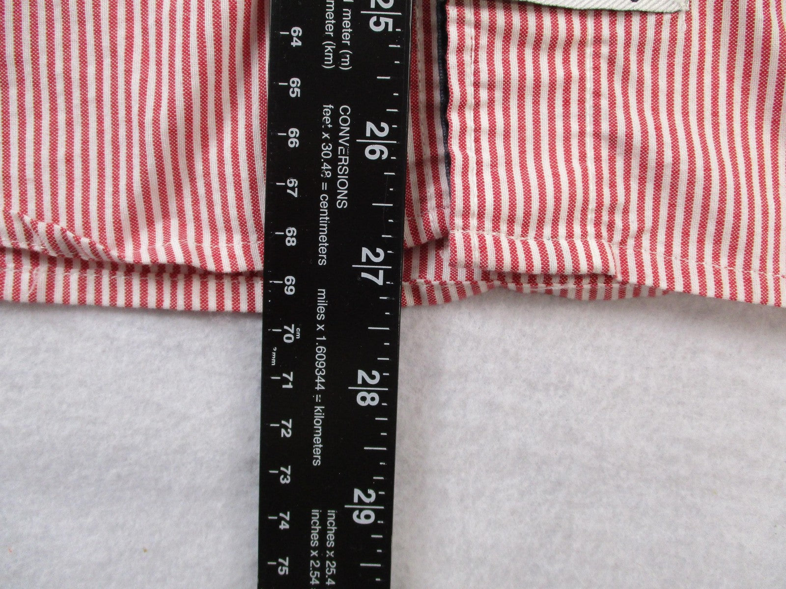 English Laundry Shirt Mens 2XL Red Striped Long Sleeve Embroidered ELW810 155911