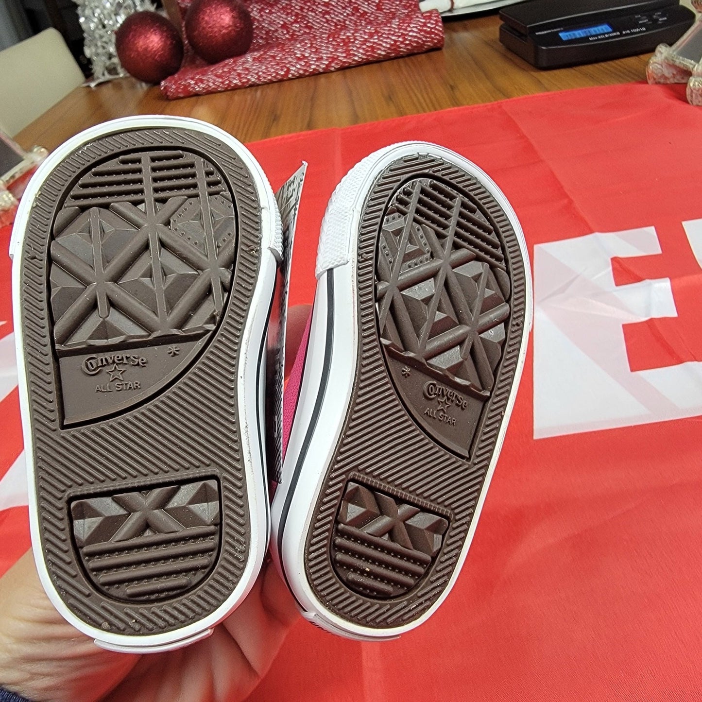 Converse CTAS OX Pink Pow Sz 3 Infant 75764C4