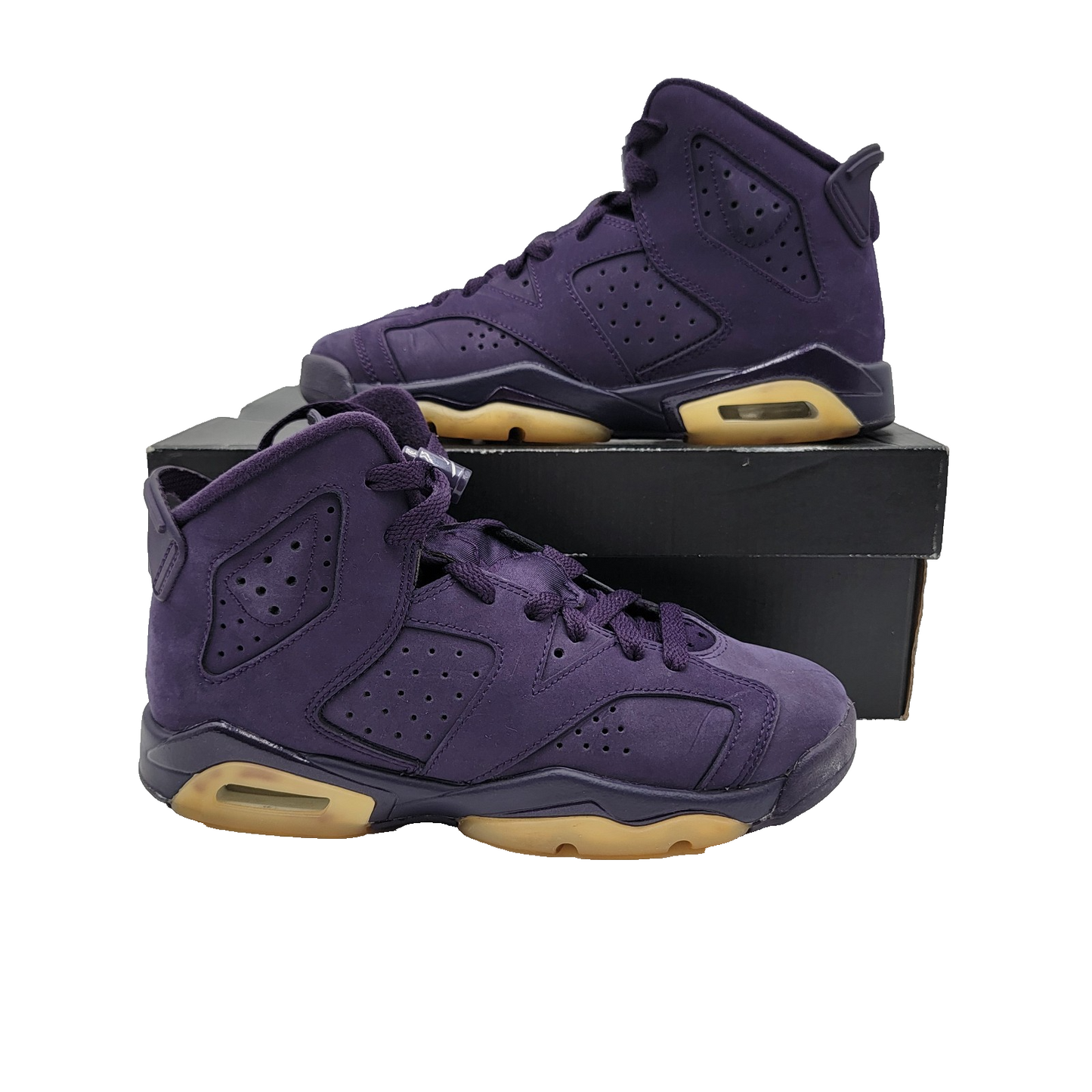 Air Jordan 6 Retro GS Purple Dynasty 4Y OG Box Lace Locks Preowned 2016 Girls VG0