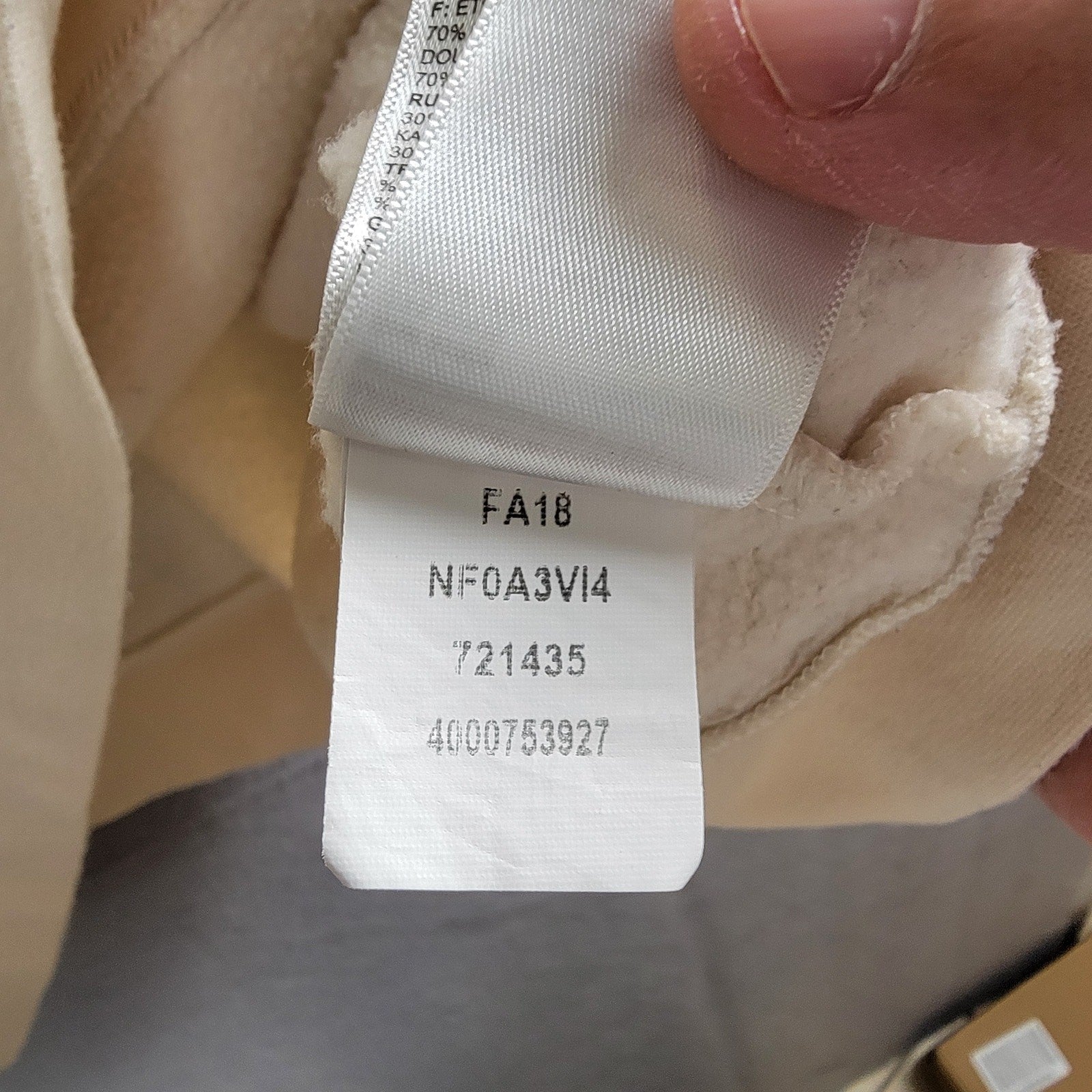 The North Face Womens Pullover Hoodie Sz L White/Gold