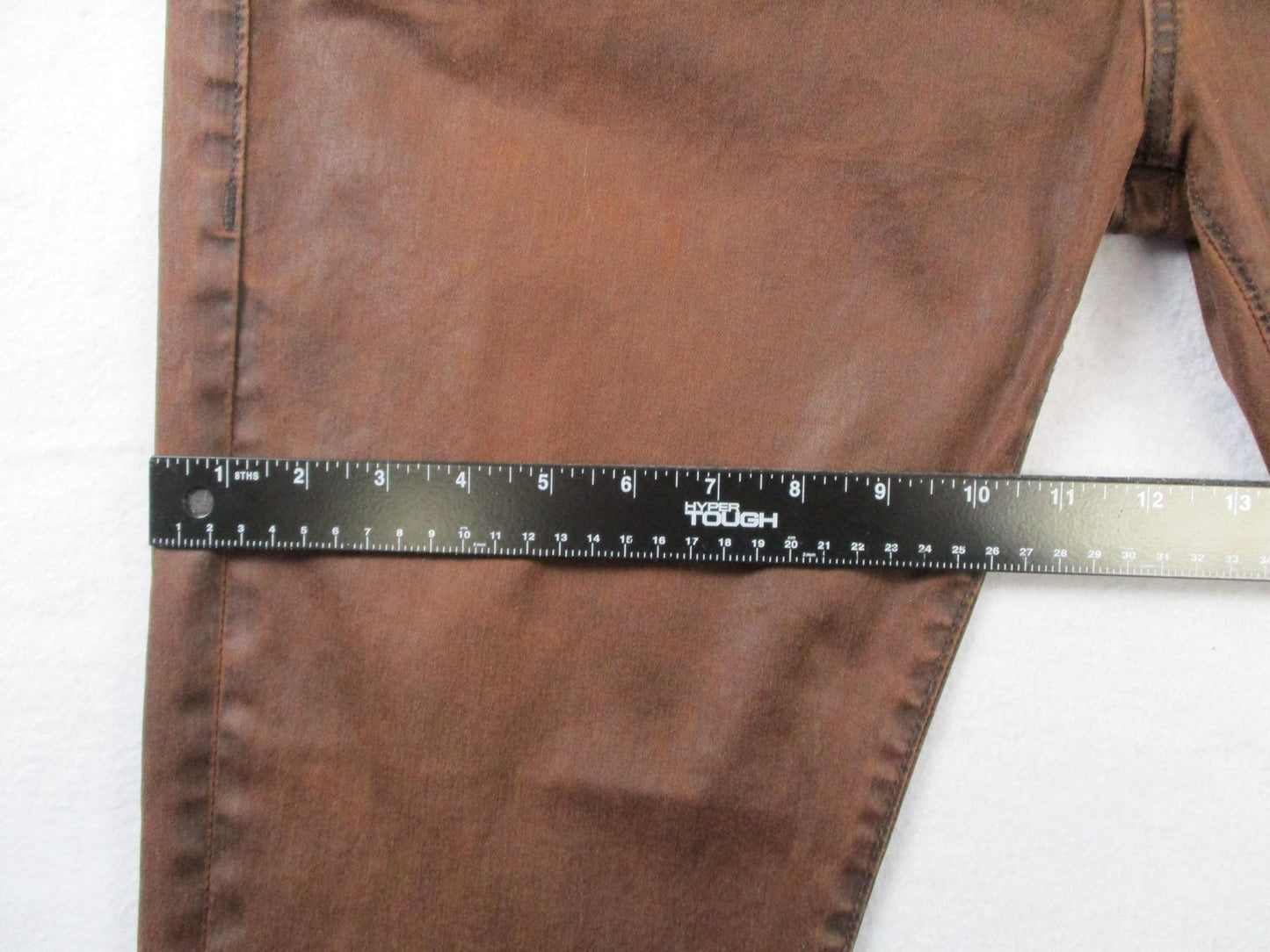 True Religion Dean Jeans Mens 40x32 Brown Tapered Slim Stretch Denim USA 143612