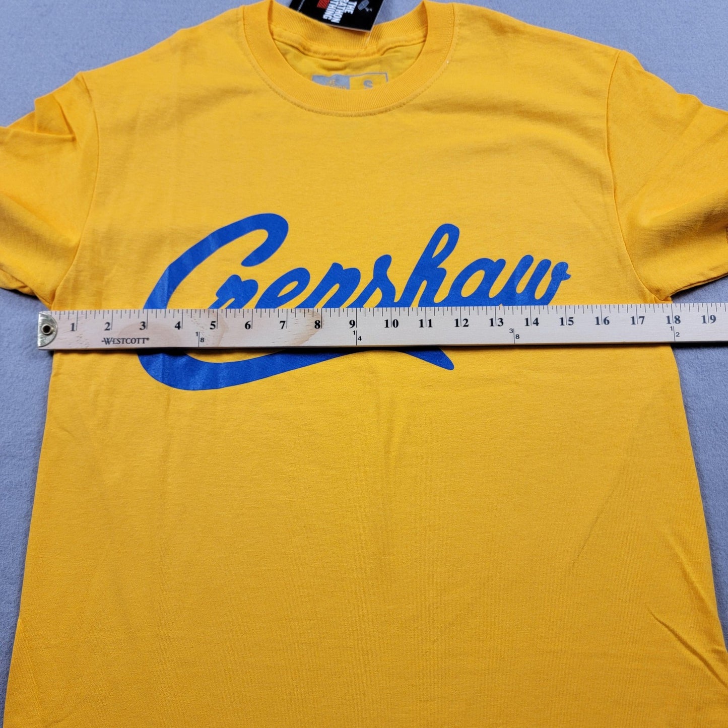 The Marathon Clothing Shirt Mens Small Yellow Crenshaw Graphic Tee Crewneck TMC9