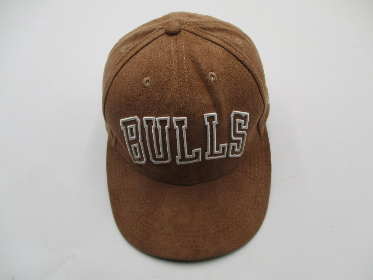 Chicago Bulls Hat Cap Snap Back One Size Brown NBA Basketball Mens Ultra Game11