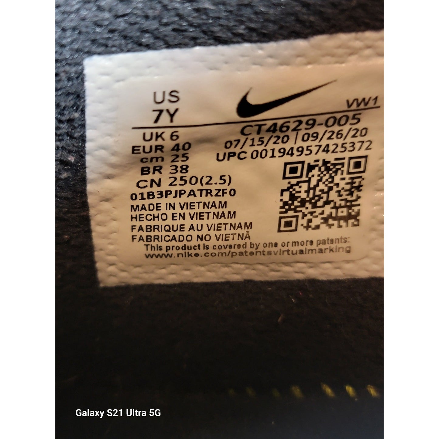 Nike LeBron Witness 5 GS 'Bred' Sz 7Y CT46290058