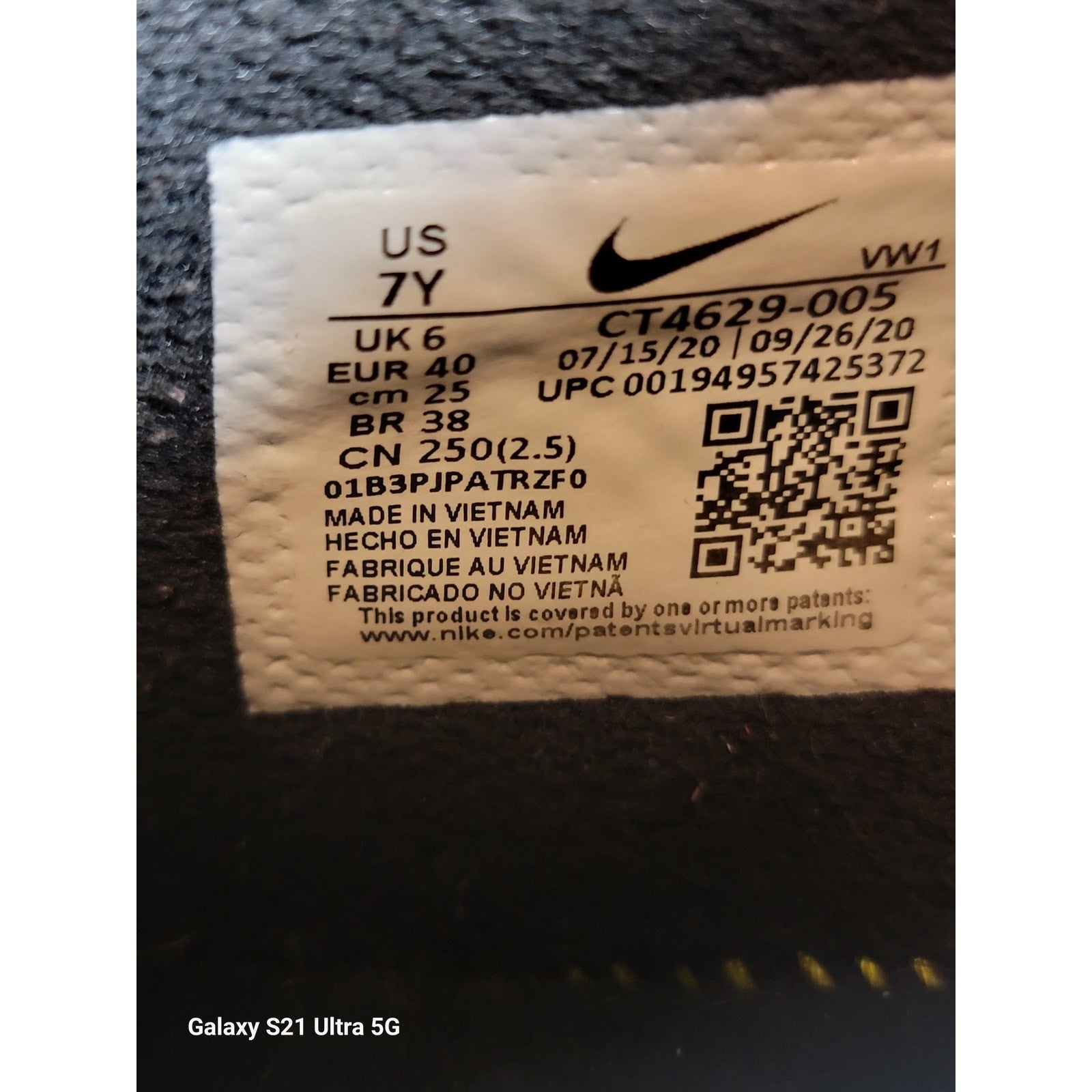 Nike LeBron Witness 5 GS 'Bred' Sz 7Y CT46290058