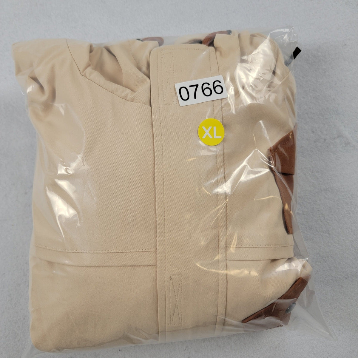 The Hideout Clothing THC Hooded Jacket Men’s XL Beige Brown NWT4