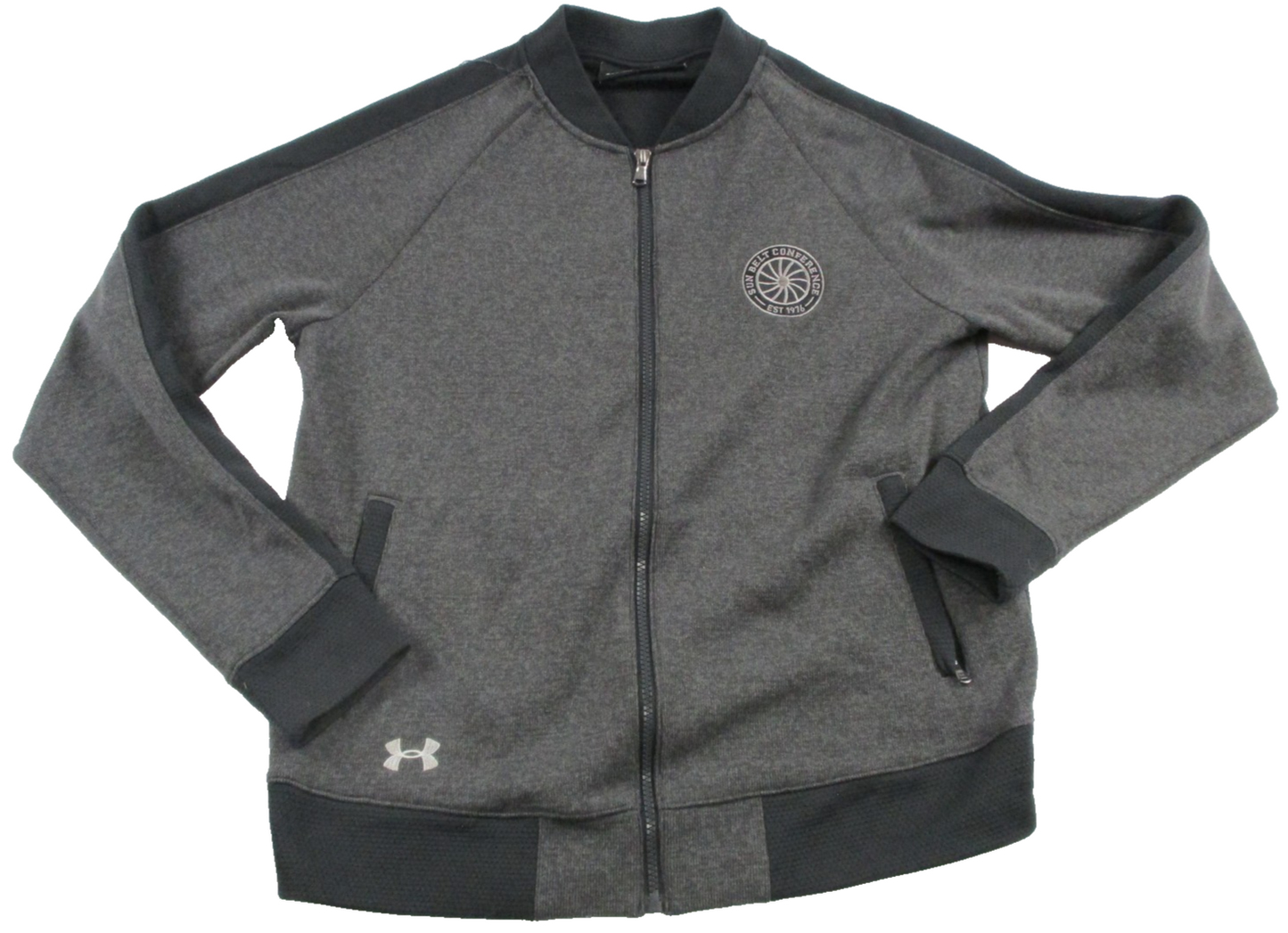 Sun Belt Conference Jacket Mens Large Gray NCAA Basketball Under Armour 16560