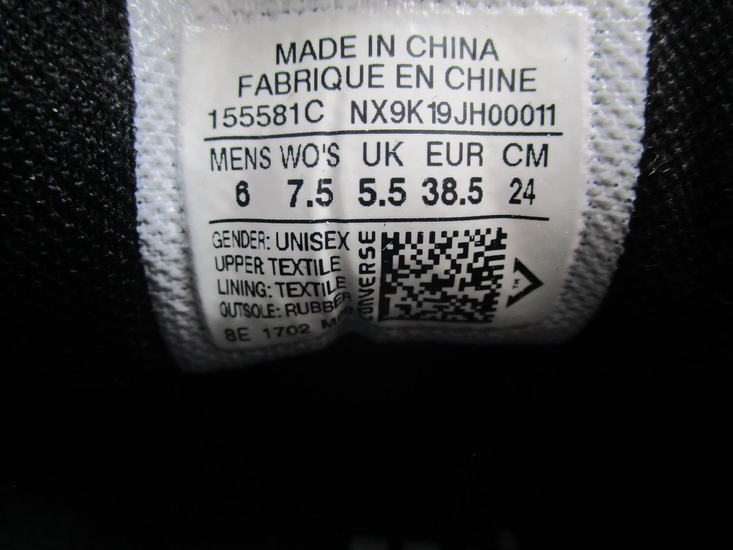 Converse Breakpoint Ox Shoes Mens Sz 6 Womens 7.5 Black White Sneakers 155581C13