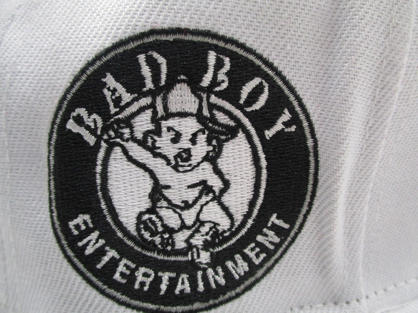 Notorious BIG Bad Boy Hat Cap Fitted Mens 7 3/4 White Headgear Classics Hip Hop8