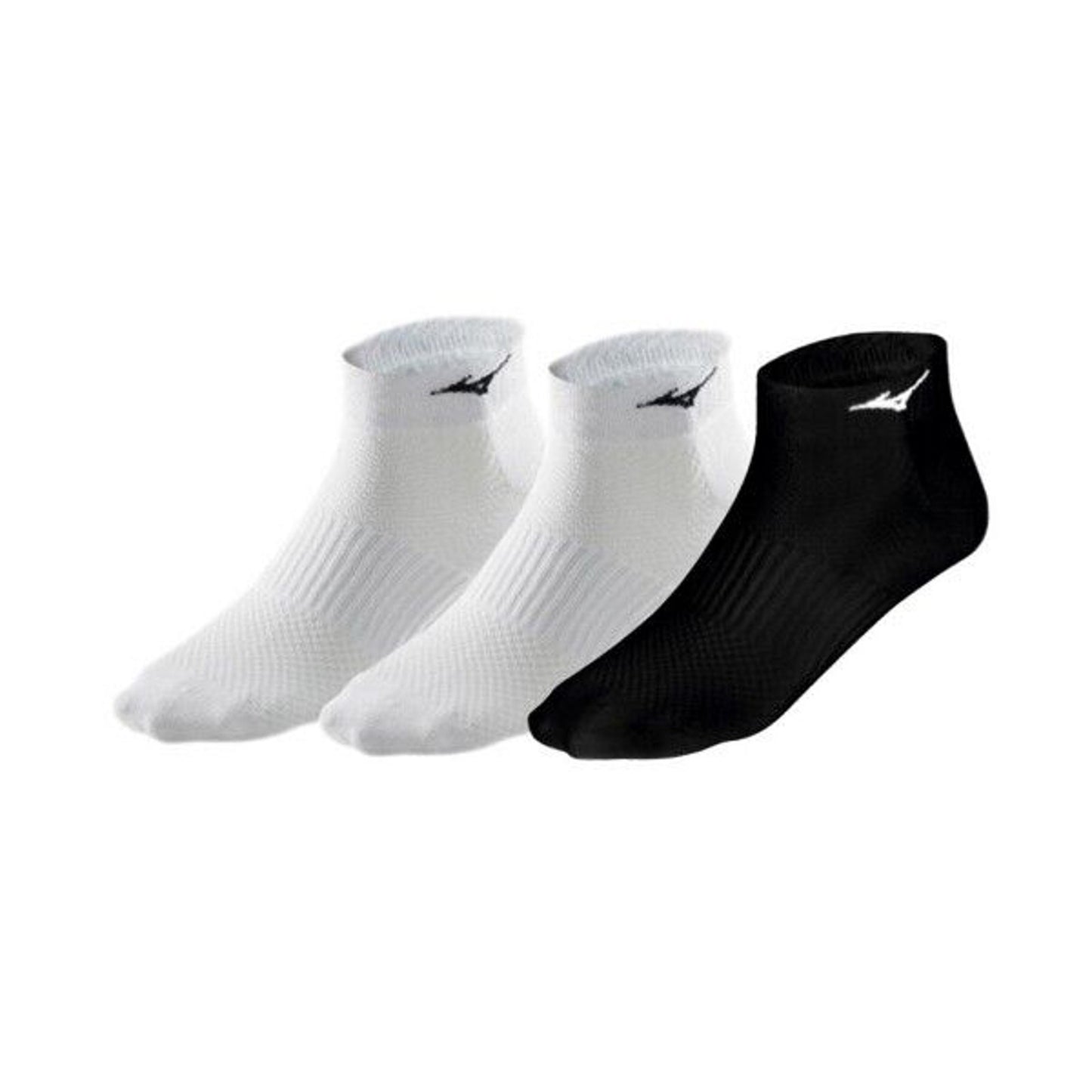 Mizuno Training DryLite Training Mid Socks 3 Pack (2White/1 Black) Size Adult L0