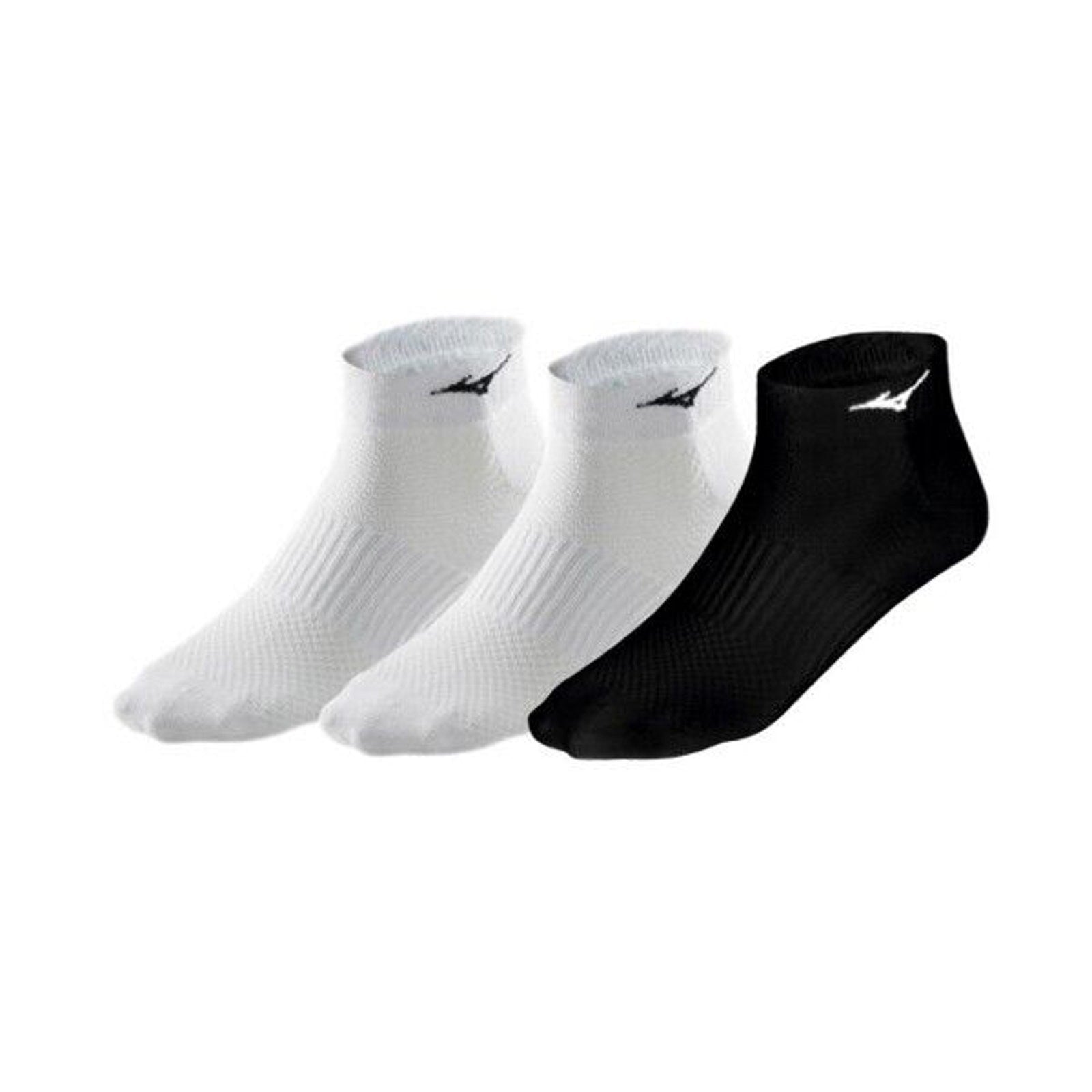 Mizuno Training DryLite Training Mid Socks 3 Pack (2White/1 Black) Size Adult L0
