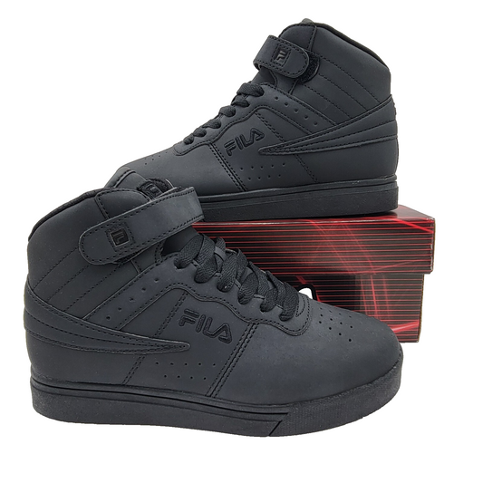 FILA® Vulc 13 Matte Kid's Sz 2.5 Triple Black 3CM00175-001 NIB0