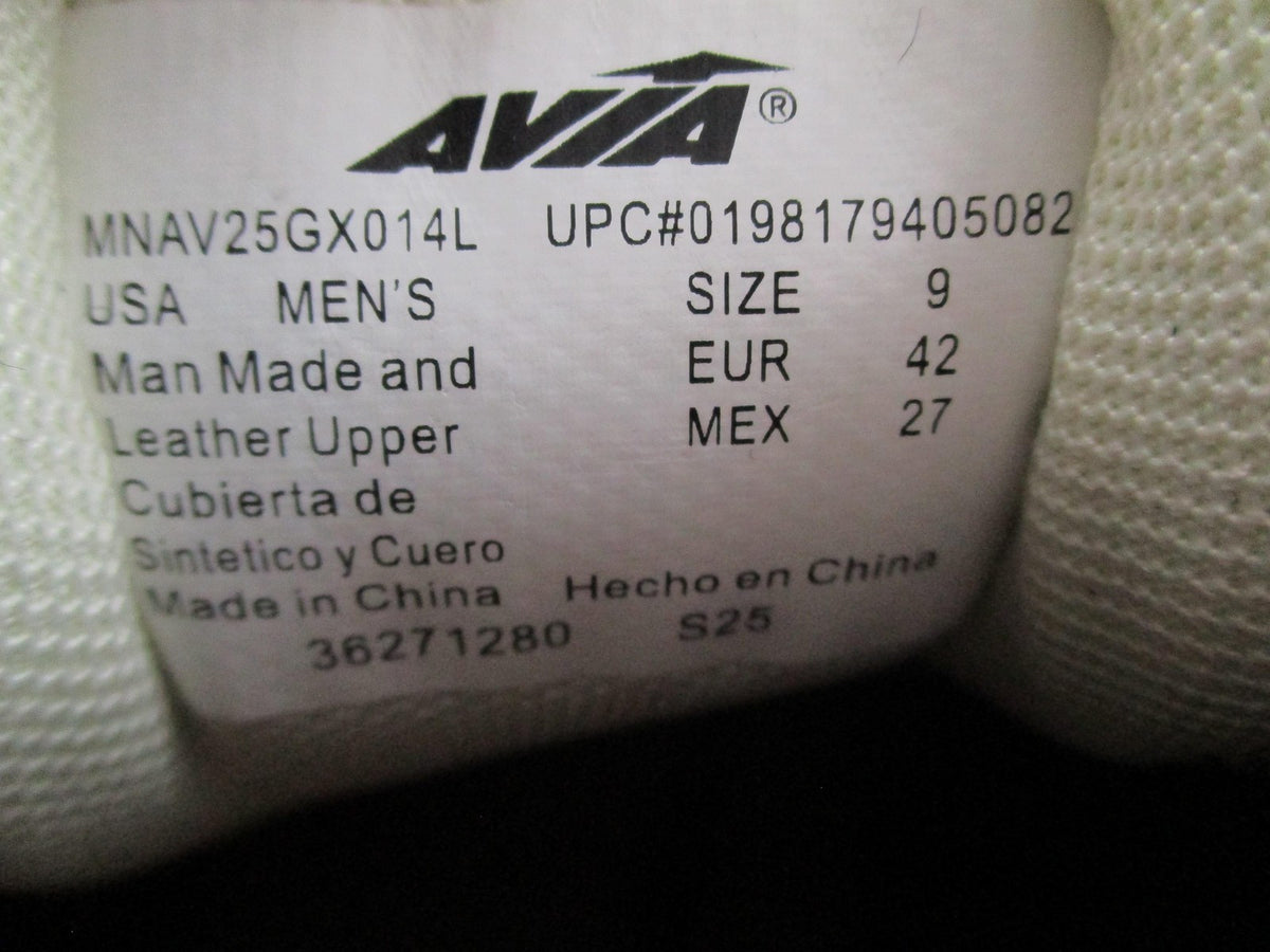 Avia 5000 Shoes Mens Size 9 Gray Leather Mesh Walking Running Sneakers14