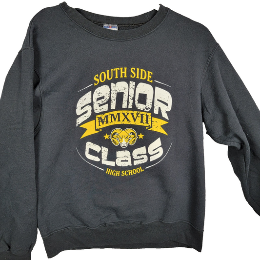 South Side Senior Class High School Crewneck Sweatshirt Black Size S / P