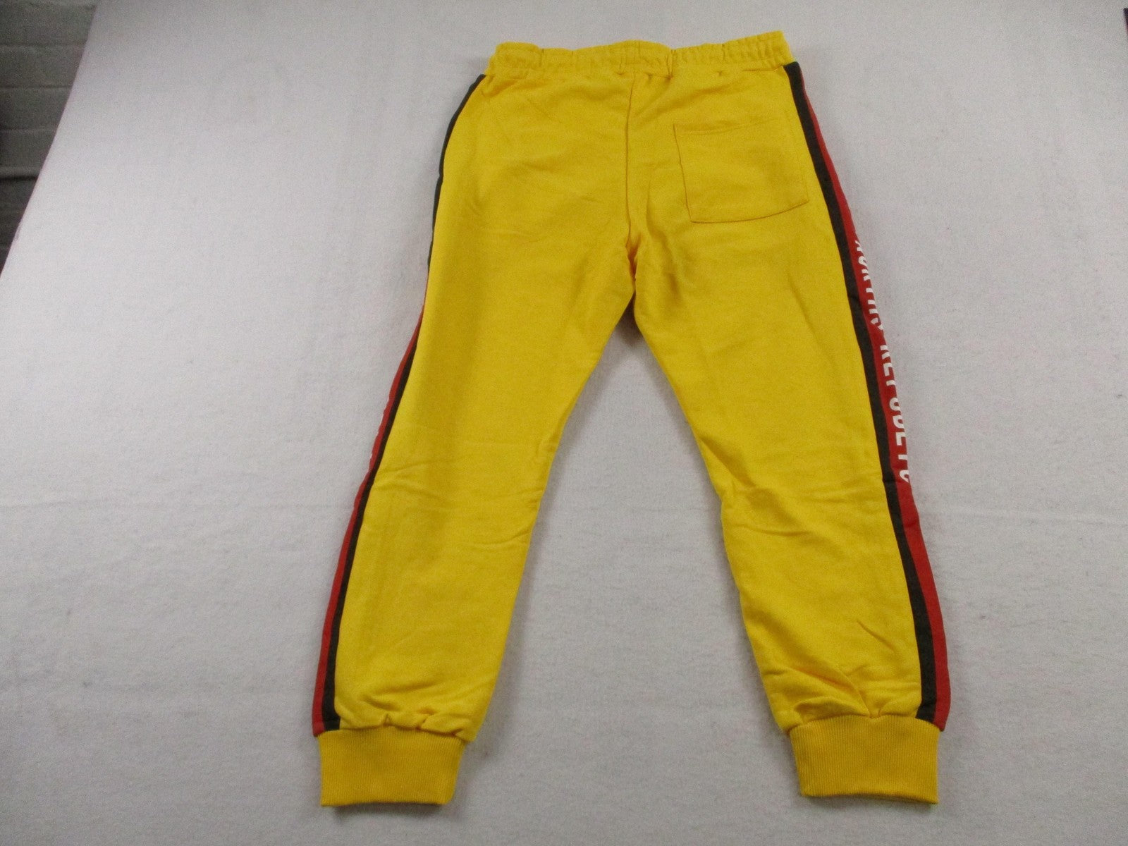 North's Republic Pants Mens 2XL Yellow Side Stripe Fleece Joggers Sweatpants New1