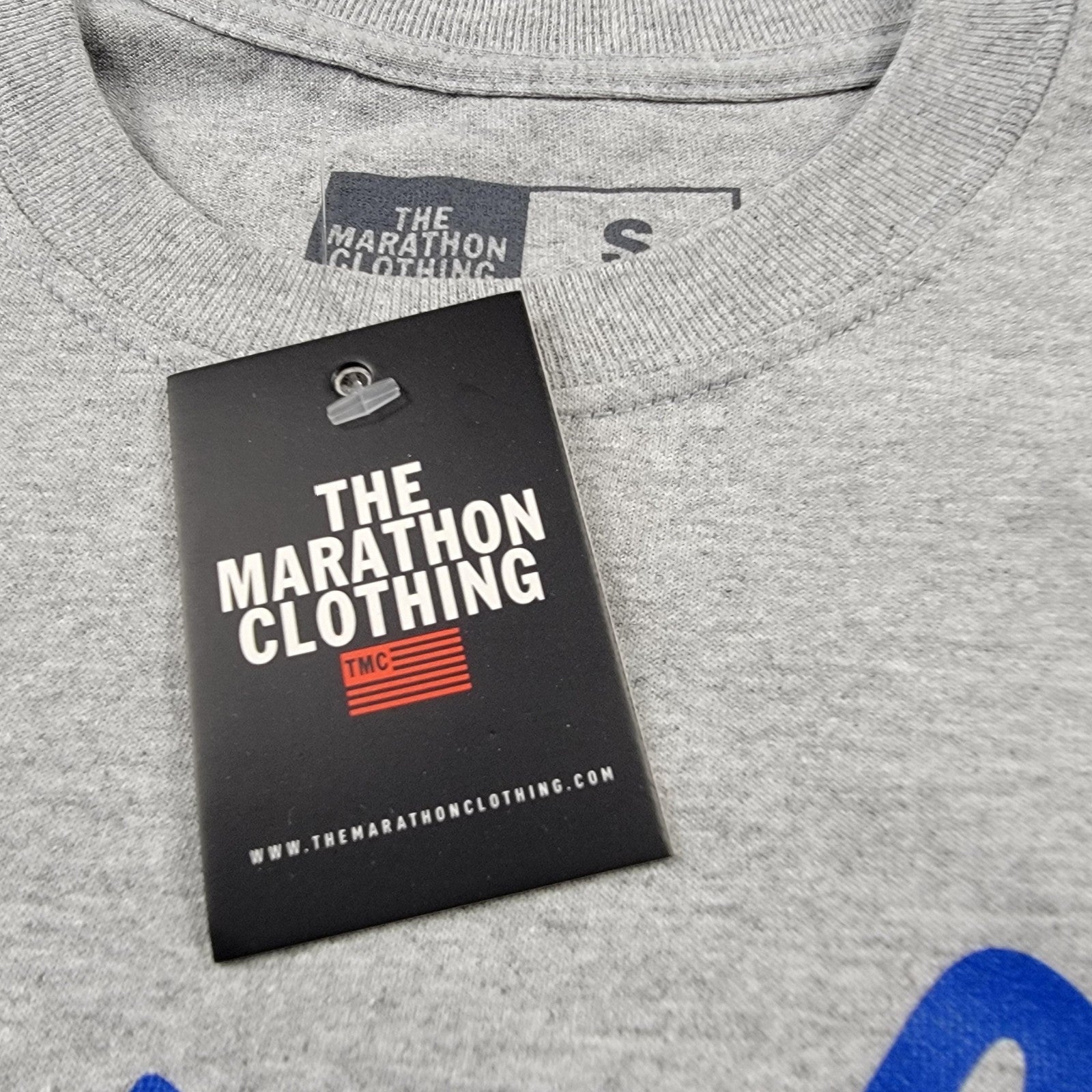 The Marathon Clothing Shirt Mens Small Gray Blue Crenshaw Graphic Tee TMC Logo6