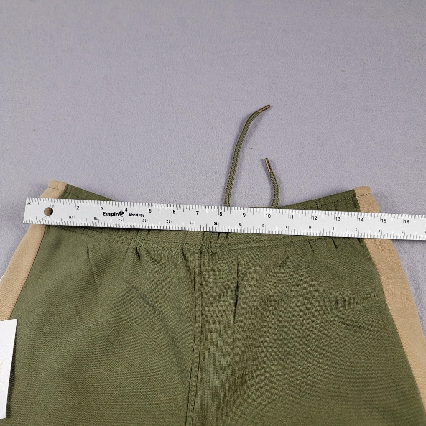 Parish Nation Pants Mens Medium Olive Green Joggers Fleece Side Stripe