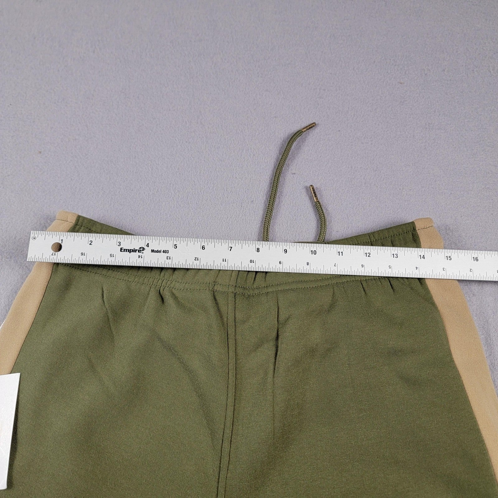 Parish Nation Pants Mens Medium Olive Green Joggers Fleece Side Stripe