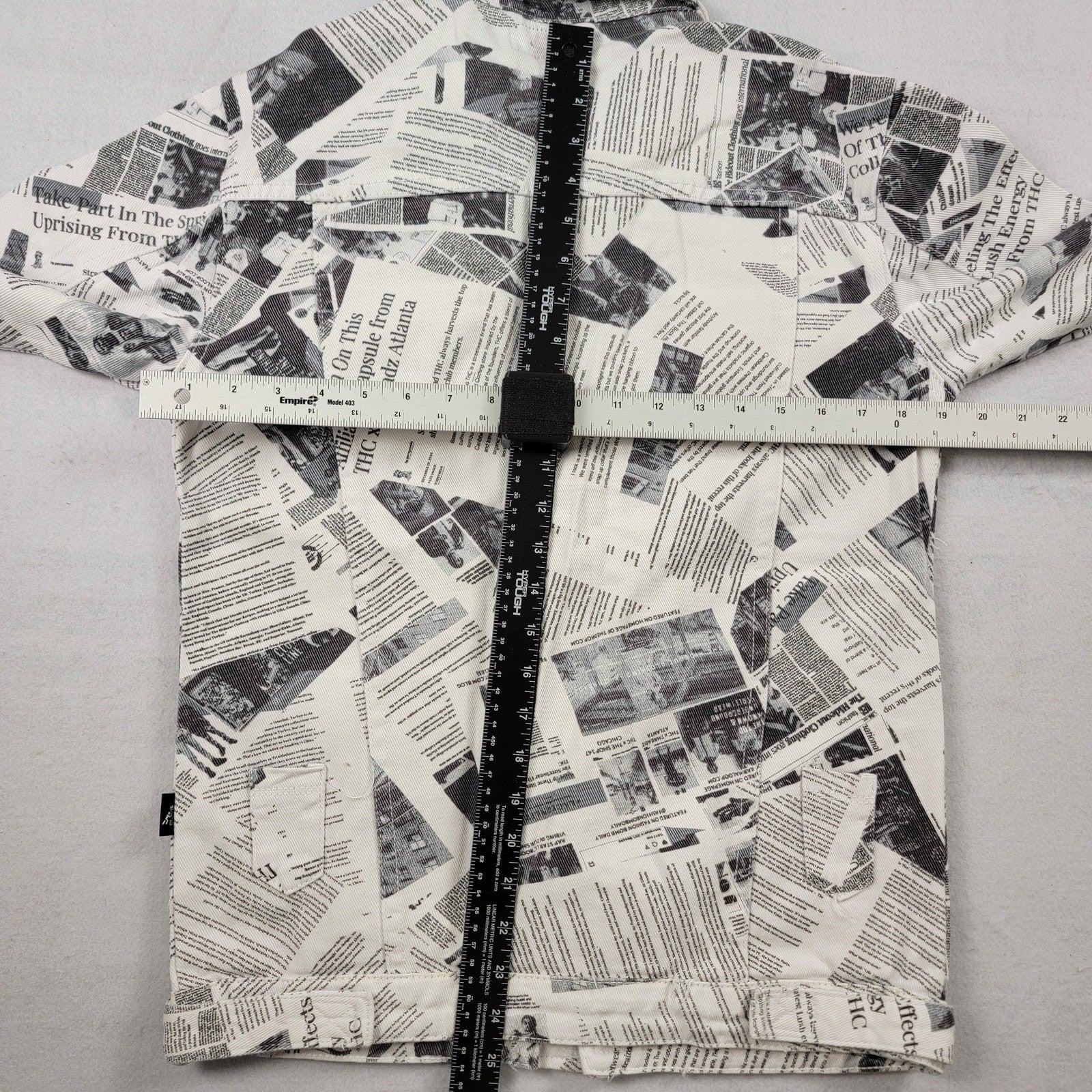 The Hideout Clothing Mens Denim Jacket 'The News' Sz S