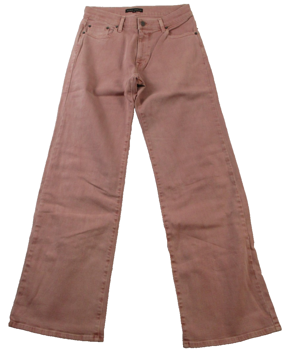 Modern American Delamo Jeans Womens 26 Pink Wide Leg Sherbet Wash Denim