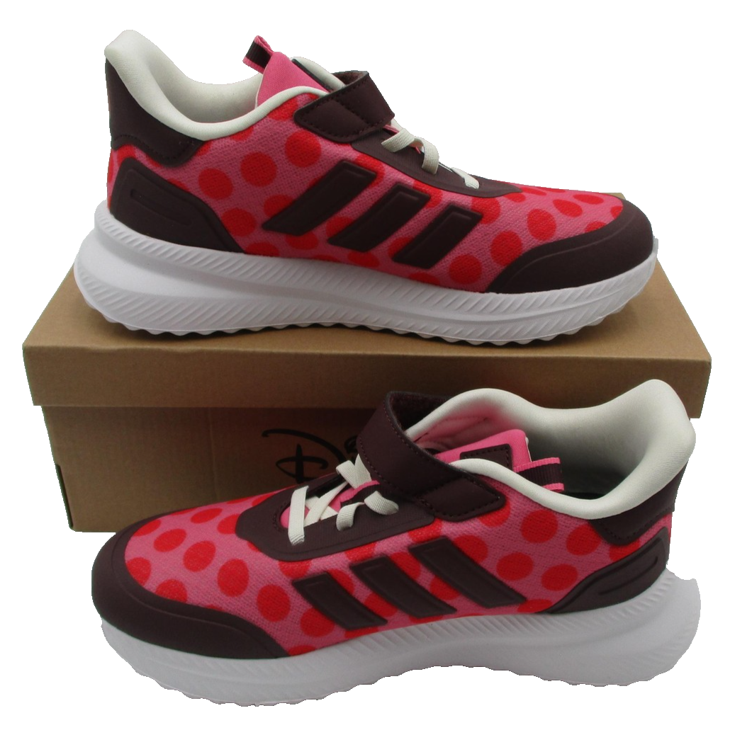 Adidas X_PLRPATH Minnie EL C Shoes Girls Size 3 Pink Cloudfoam Disney Sneakers3