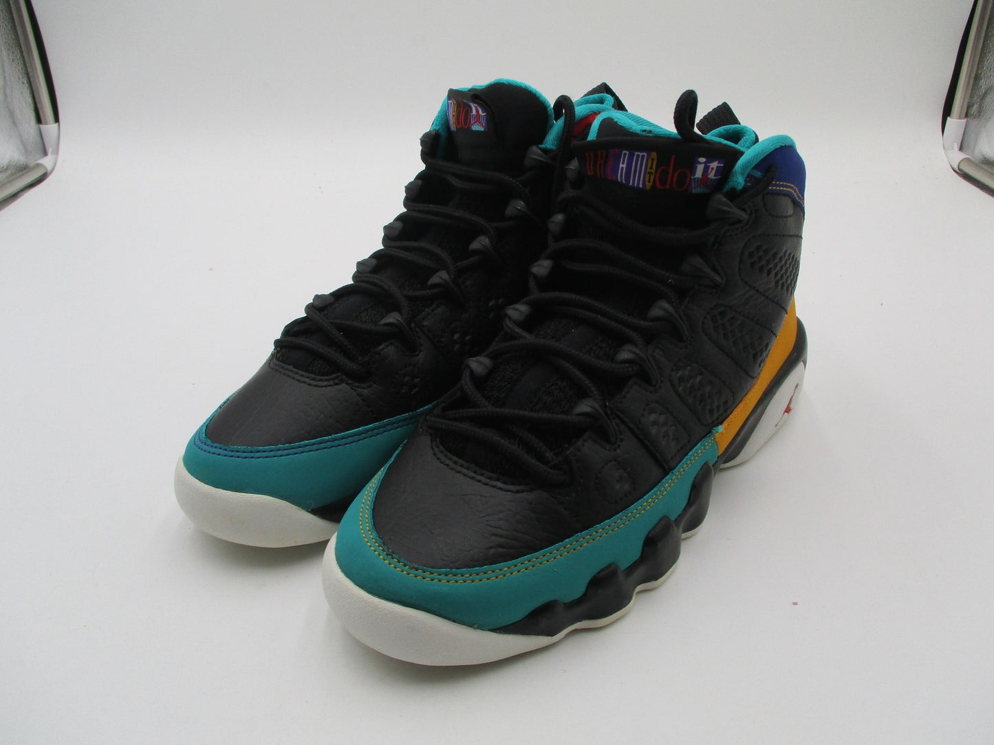 Air Jordan 9 Retro Dream It Do It Shoes Youth 5Y Black Multicolor Sneakers0