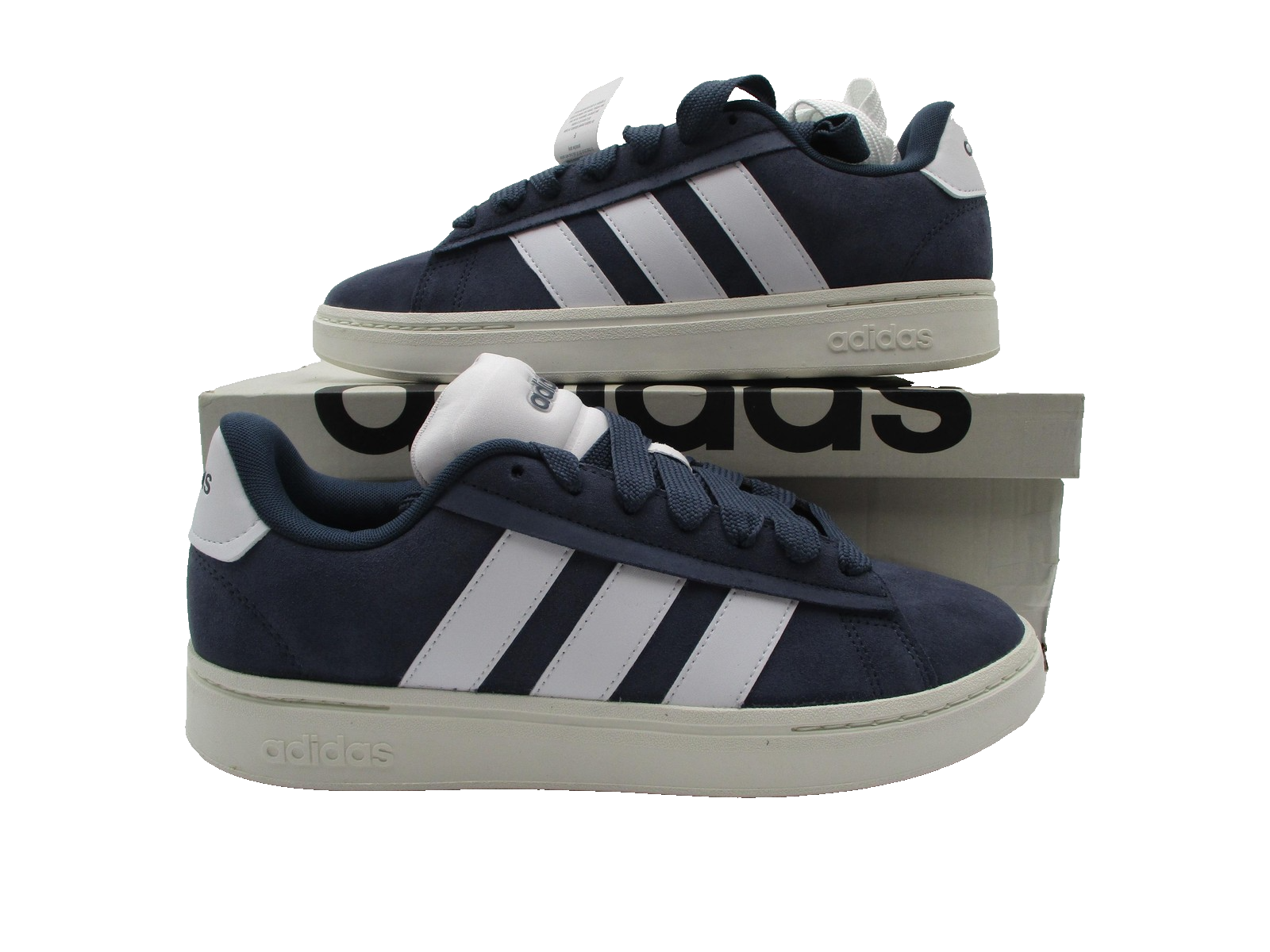 Adidas Grand Court Alpha 00s Shoes Mens Size 11.5 Blue White Suede Tennis JH72330
