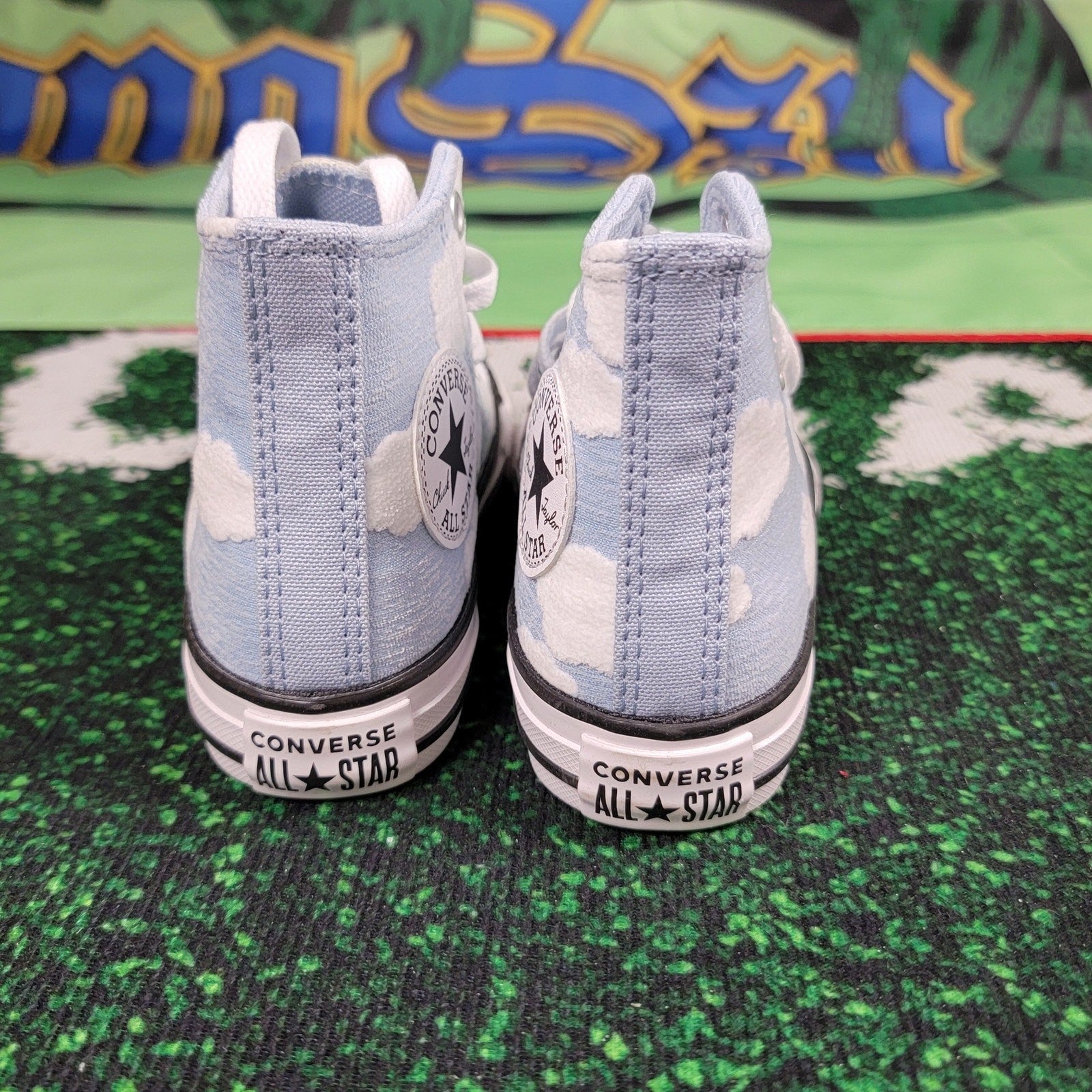 Converse CTAS HI Youth Sz 11 Lt Armory Blue/White A04342F3