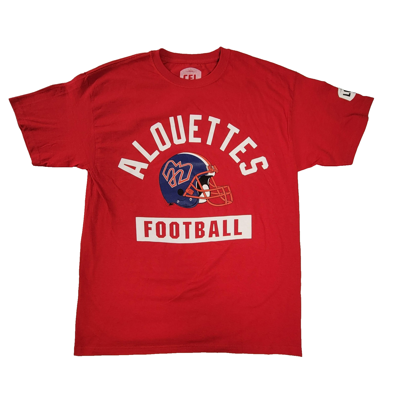 Montreal Alouettes Shirt Mens Medium Red CFL Football Graphic Tee Cotton