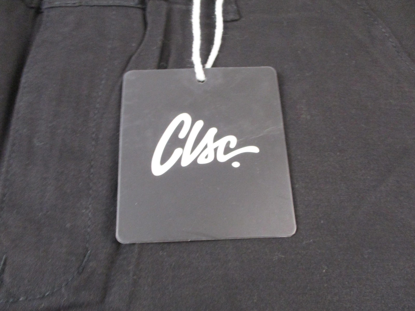 Clsc Pants Mens 38x32 Black Chino Stretch Straight Leg Twill Casual 14544