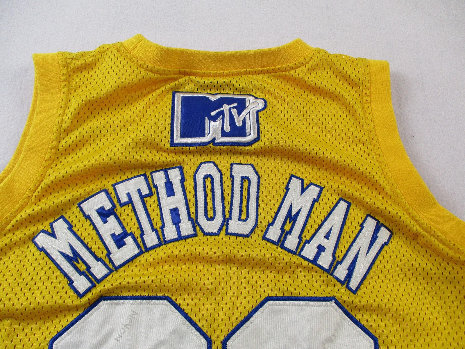 90's Headgear Classics Jersey Mens Medium Yellow Method Man MTV Rock N Jock 14866