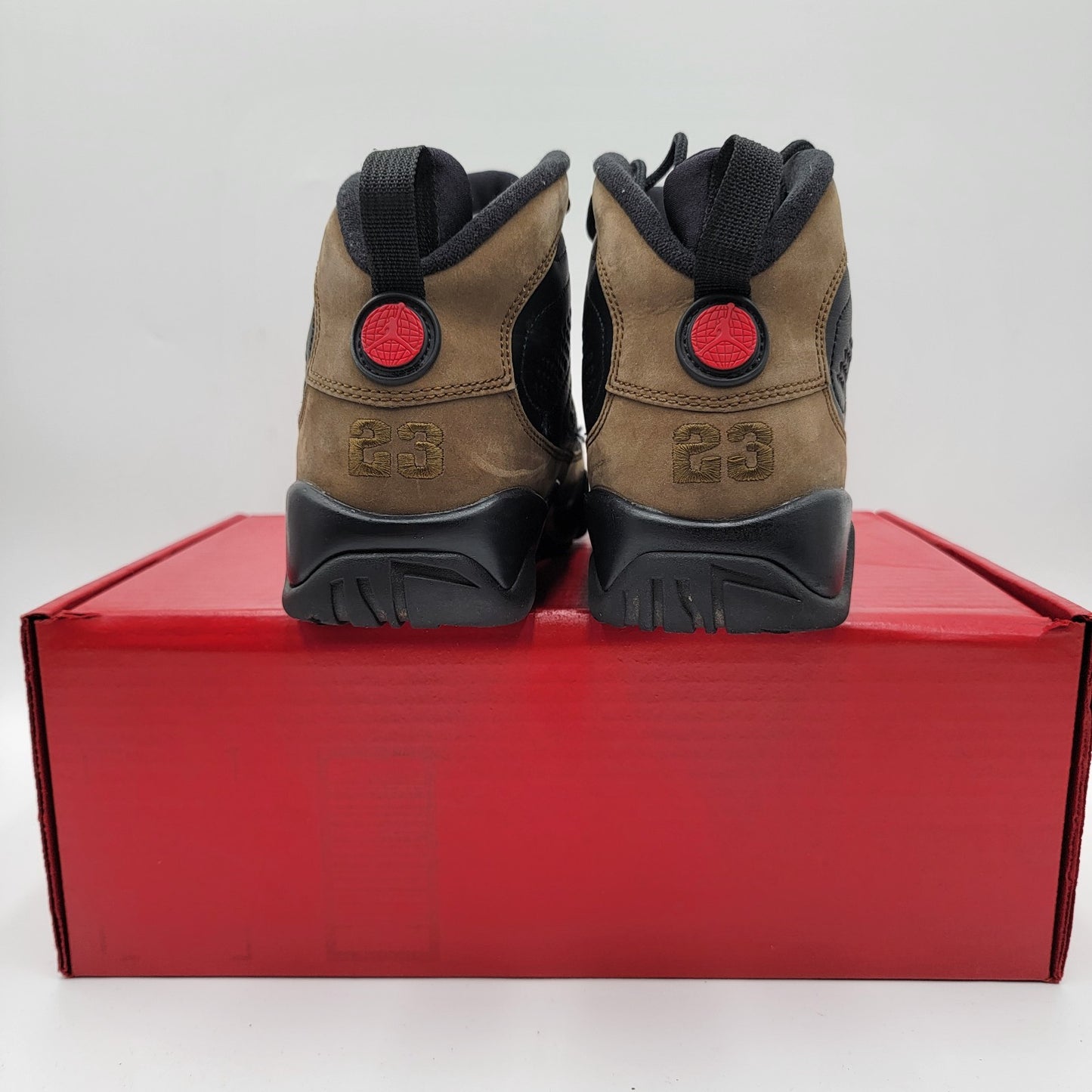 Nike Air Jordan 9 Retro GS 'Olive' Black Red 2024 HV4574030 Youth Size 6Y