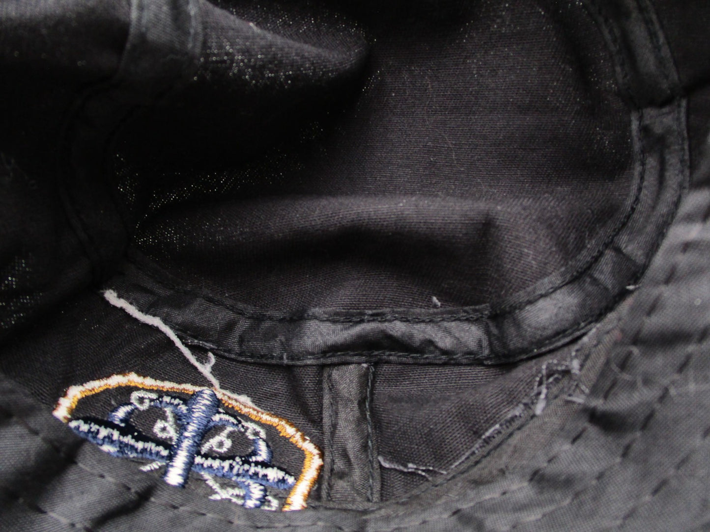 Cross Shield Hat Cap Army Strap Back Mens One Size Black Blue Graphic Studs Y2K11